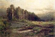 Alexei Savrasov Oil on canvas painting entitled oil painting reproduction